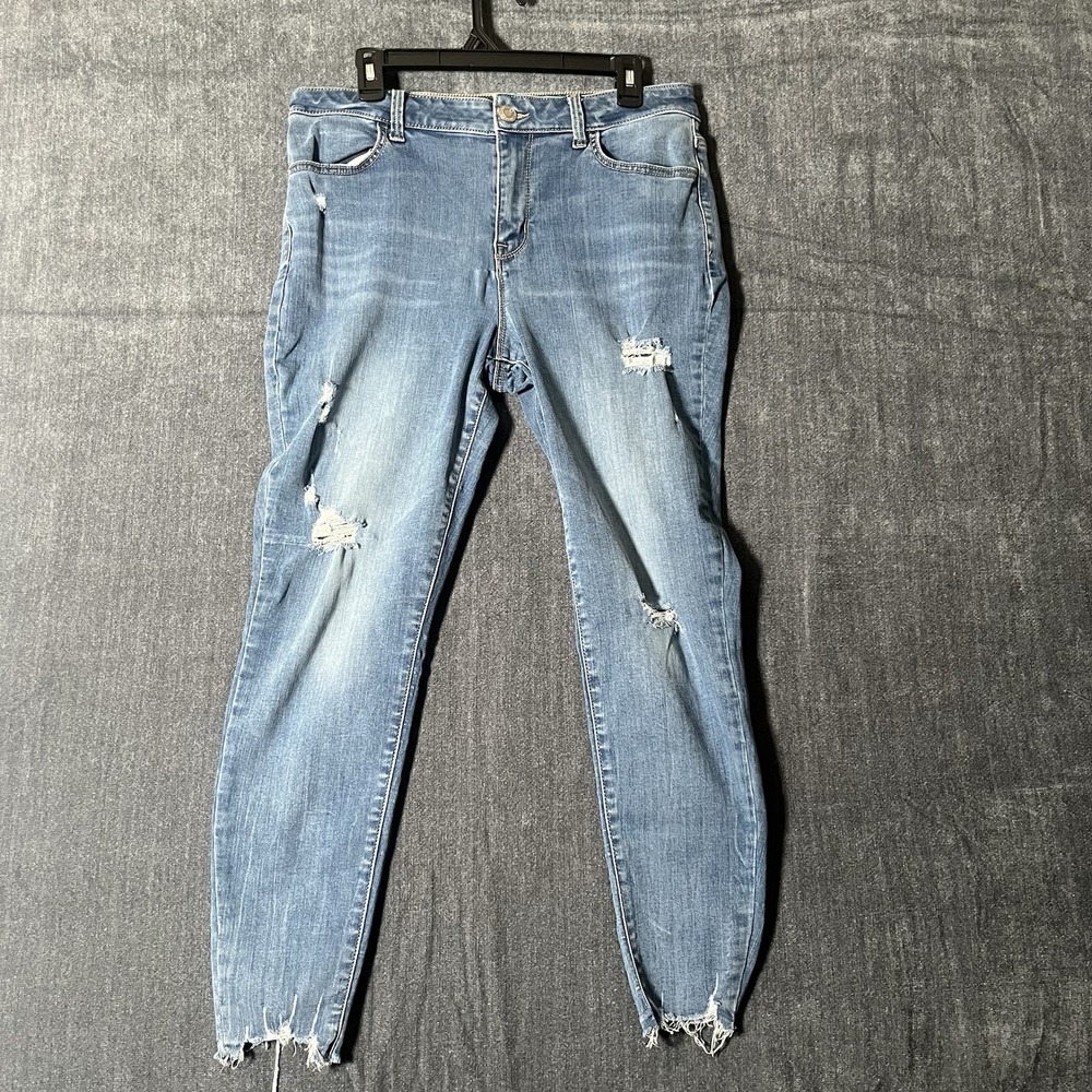 Maurices High Rise Skinny Jeans Womens L REG Repreve Recycled Blend Stretch